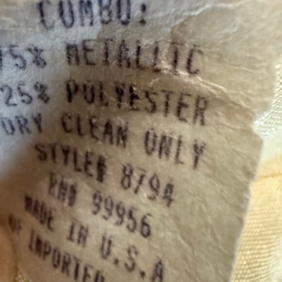 KAREN LAWRENCE WOMEN'S 2PC JACKET DRESS SZ10 YELLOW-METALLIC-US, IMPORTED FABRIC - Picture 7 of 15